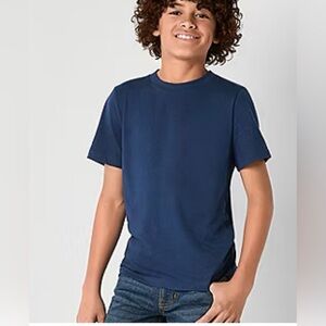 Thereabouts Little & Big Kid Boys Crew Neck Short Sleeve T-Shirt in navy size M